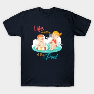 Swimming Kids At The Pool T-Shirt